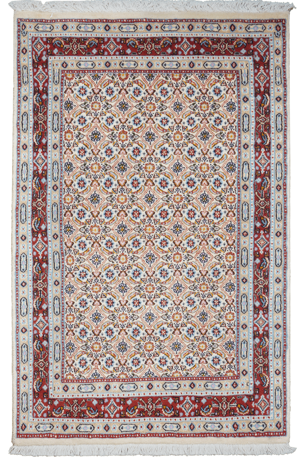 Moud Mahi — Hand-knotted, 75x120 cm, Beige, 100% Virgin Wool | Main view