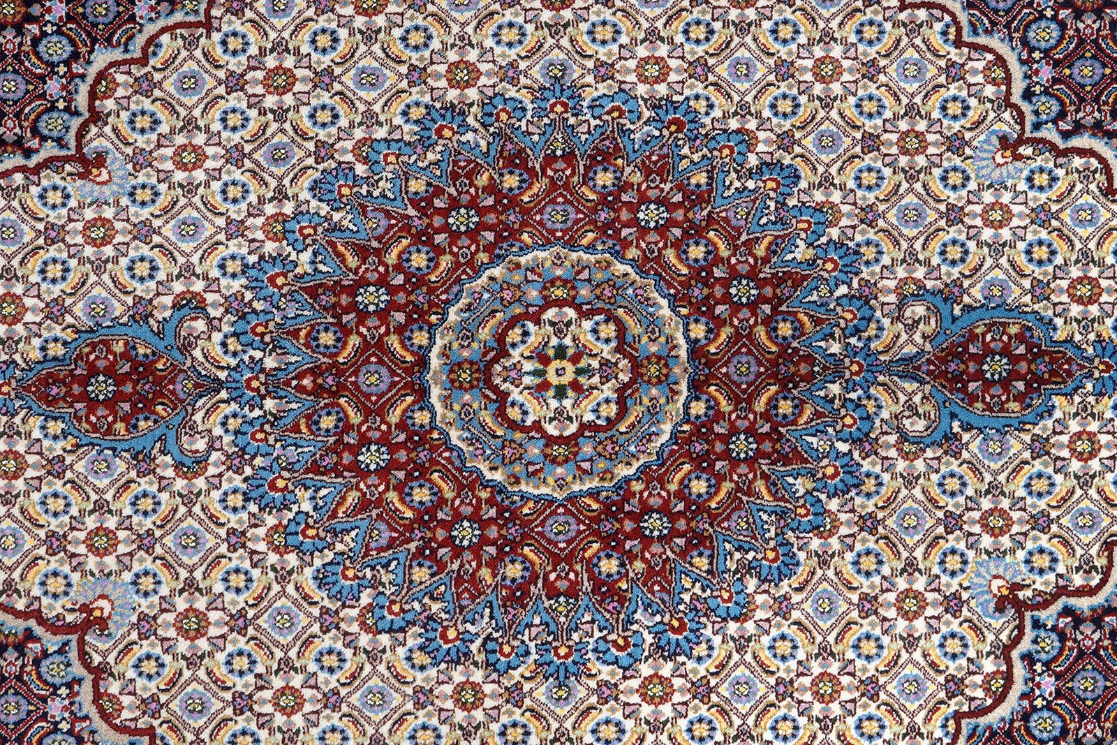 Moud Mahi — Hand-knotted, 150x195 cm, Beige, 100% Virgin Wool | View 6
