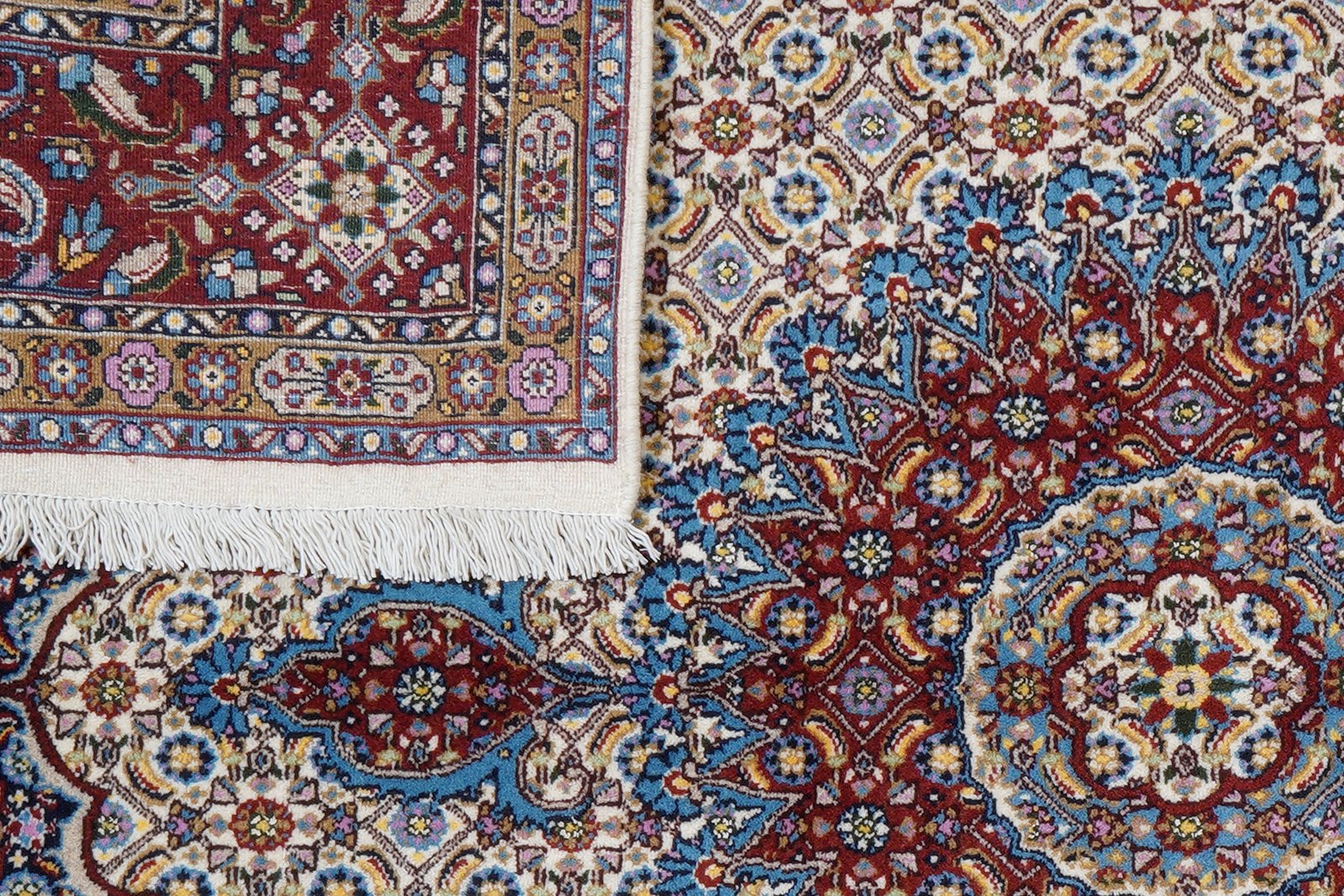 Moud Mahi — Hand-knotted, 150x195 cm, Beige, 100% Virgin Wool | View 7