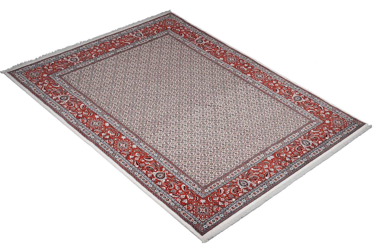 Moud Mahi — Hand-knotted, 194x287 cm, Beige, 100% Virgin Wool | View 4