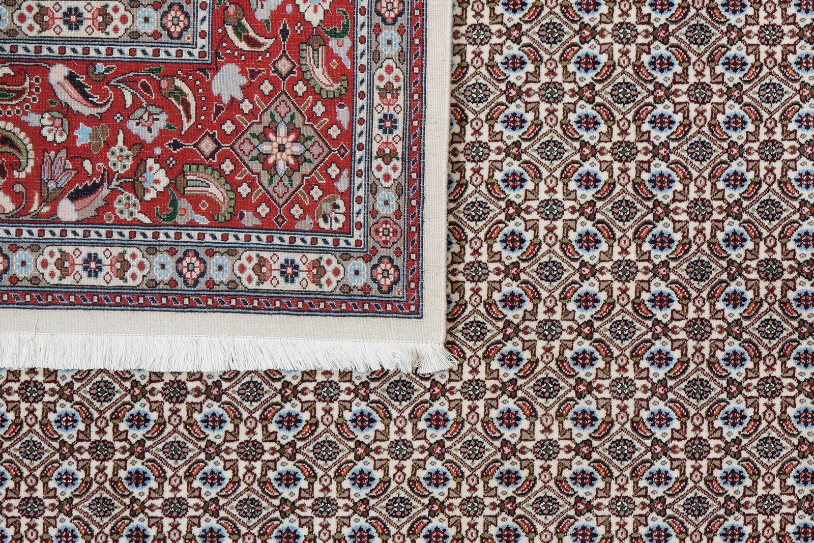 Moud Mahi — Hand-knotted, 194x287 cm, Beige, 100% Virgin Wool | View 7