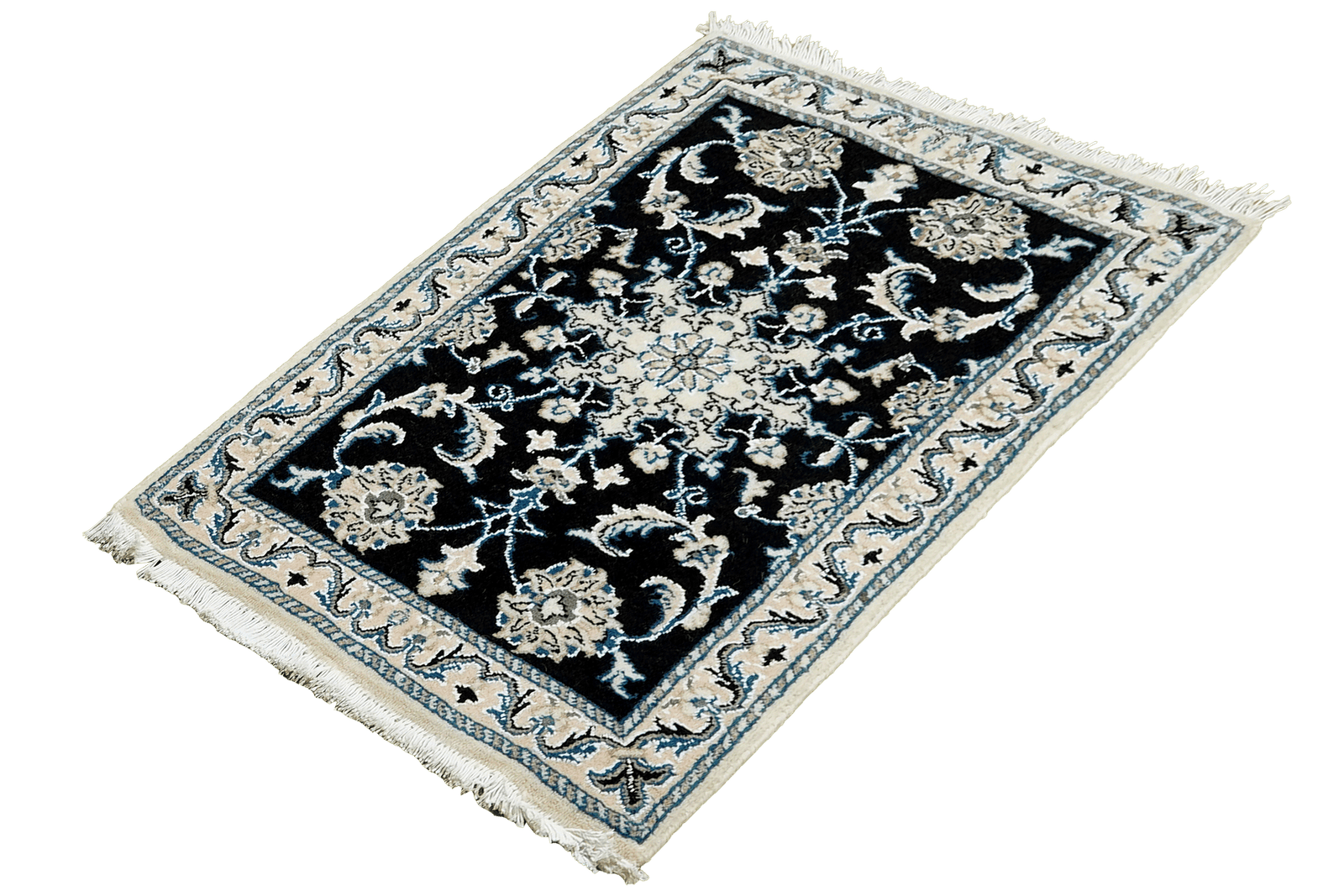 Nain 12La — Hand-knotted, 59x90 cm, Blue, 100% Virgin Wool | View 5