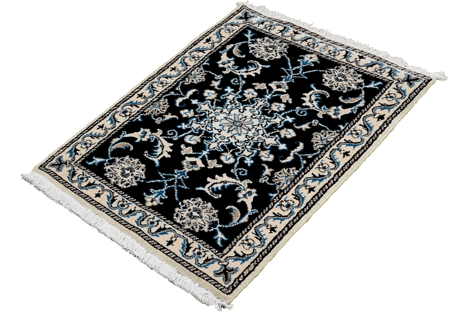 Nain 12La — Hand-knotted, 60x88 cm, Blue, 100% Virgin Wool | View 5