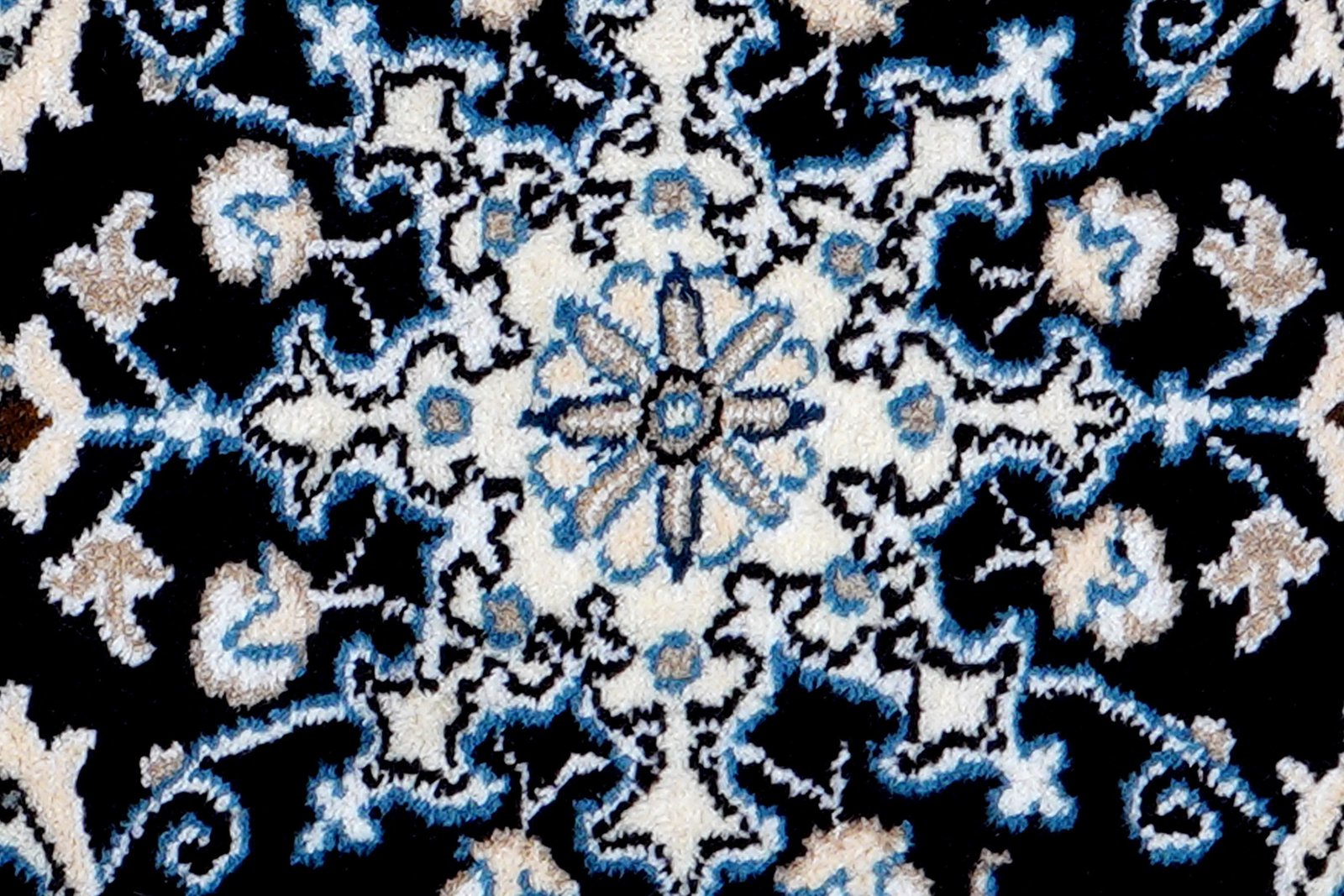Nain 12La — Hand-knotted, 60x88 cm, Blue, 100% Virgin Wool | View 6