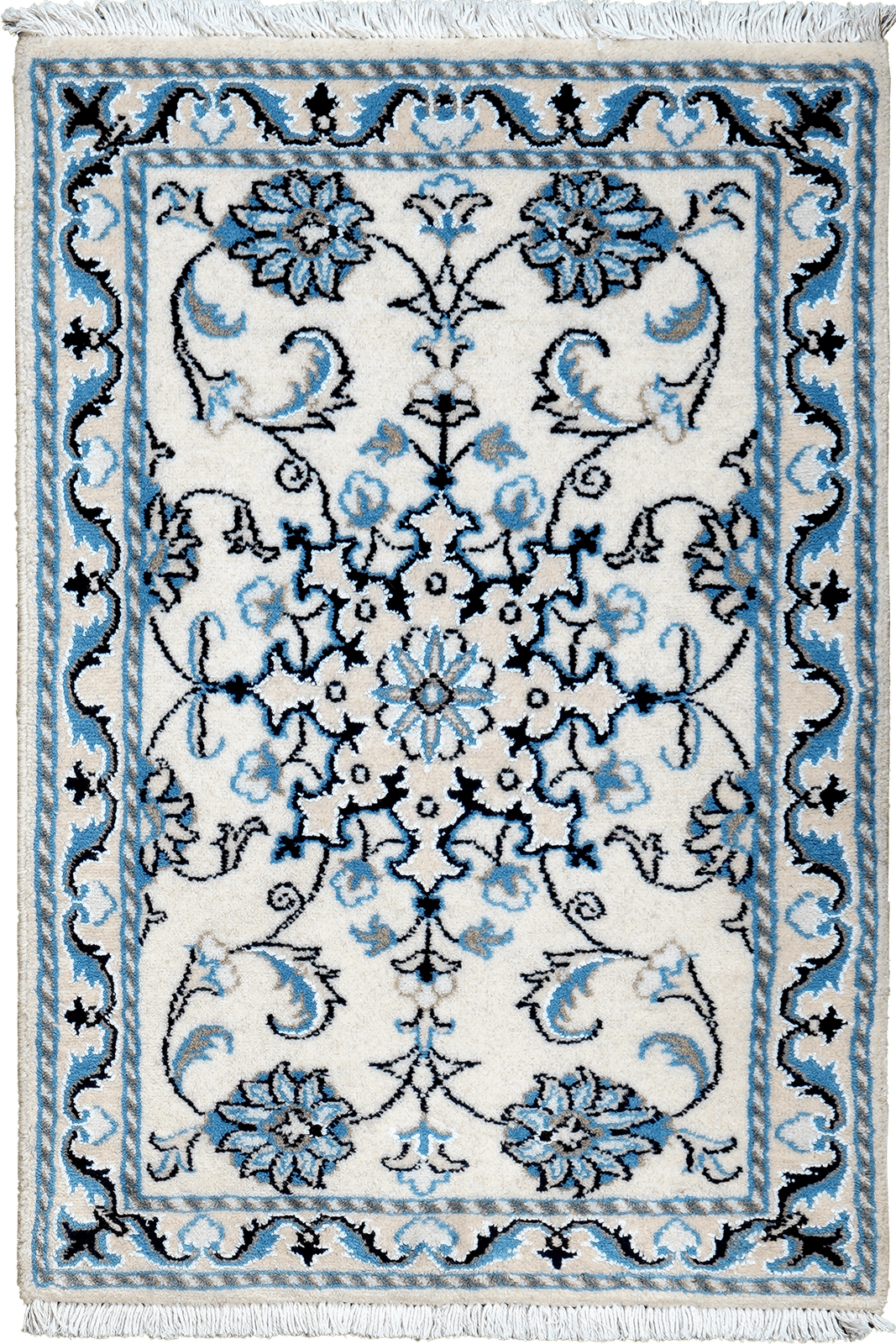 Nain 12La — Hand-knotted, 57x85 cm, Multicolor, 100% Virgin Wool | Main view
