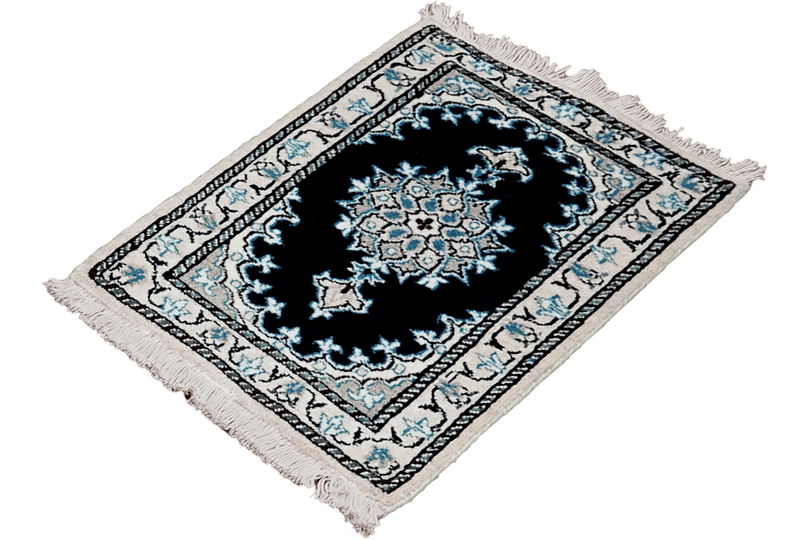 Nain 12La — Hand-knotted, 39x60 cm, Blue, 100% Virgin Wool | View 5