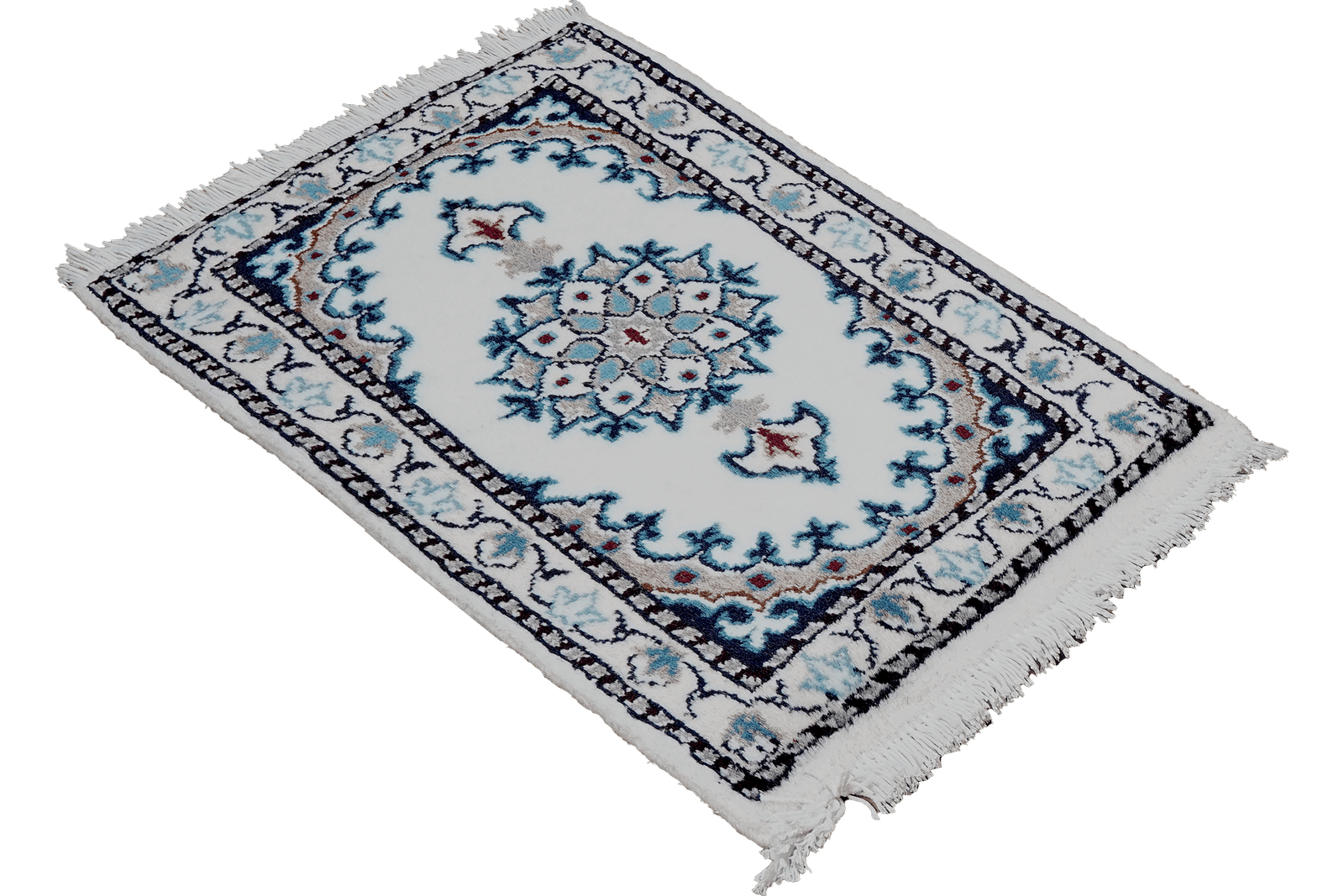 Nain 12La — Hand-knotted, 38x60 cm, Beige, 100% Virgin Wool | View 4