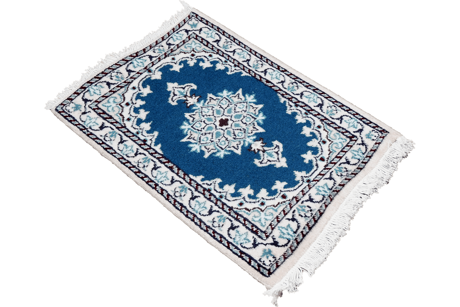 Nain 12La — Hand-knotted, 39x59 cm, Blue, 100% Virgin Wool | View 4