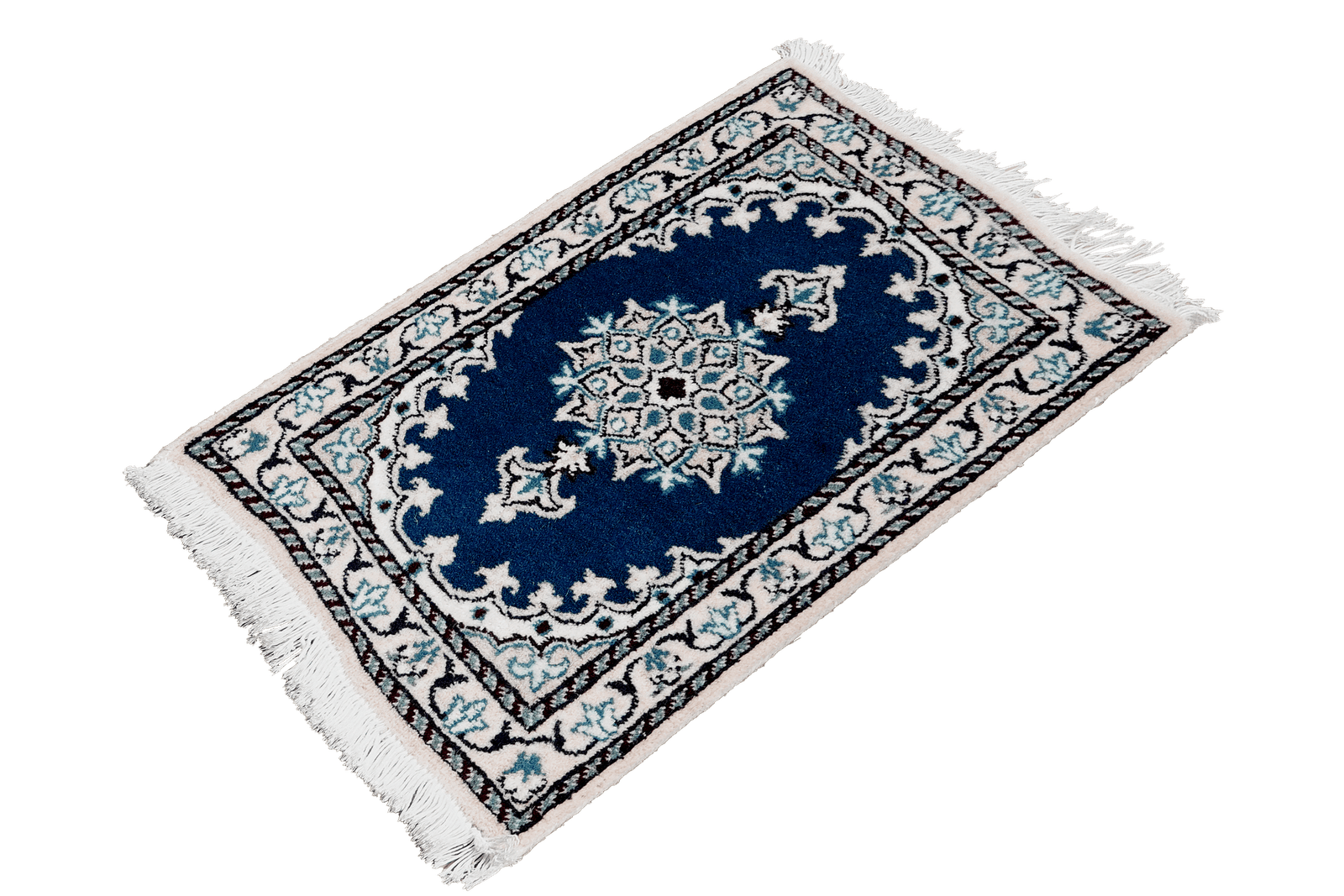 Nain 12La — Hand-knotted, 39x59 cm, Blue, 100% Virgin Wool | View 5