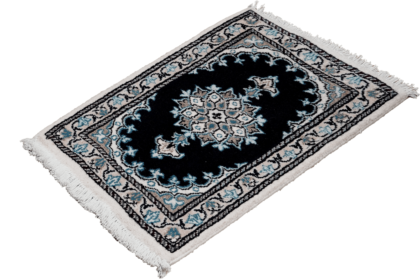 Nain 12La — Hand-knotted, 41x61 cm, Blue, 100% Virgin Wool | View 5