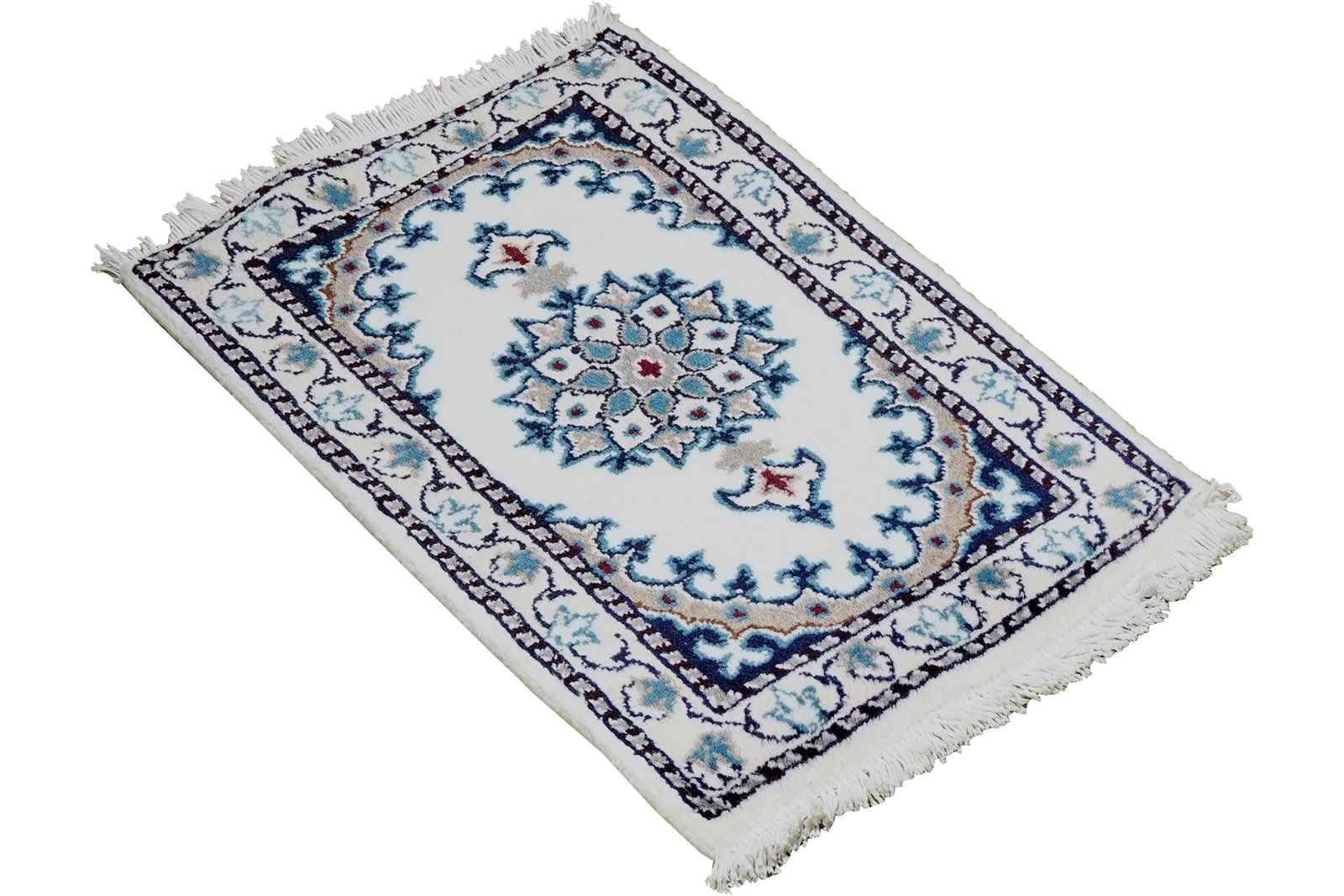 Nain 12La — Hand-knotted, 37x59 cm, Multicolor, 100% Virgin Wool | View 4