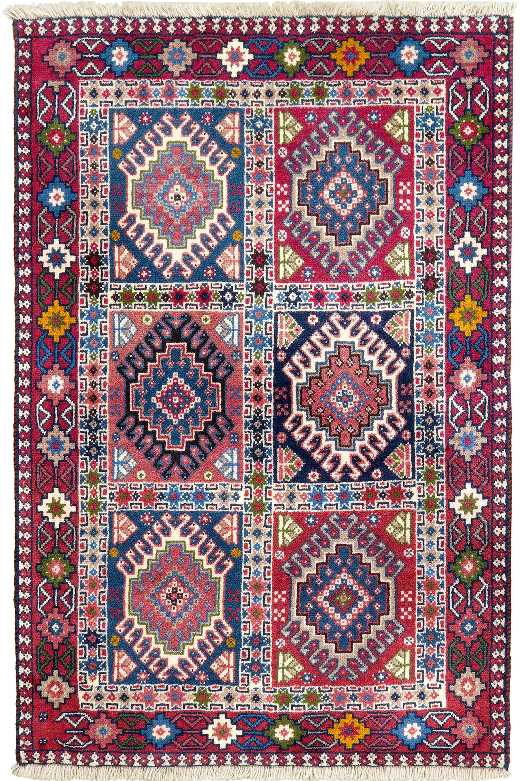 Yalameh — Hand-knotted, 80x126 cm, Multicolor, 100% Virgin Wool | Main view