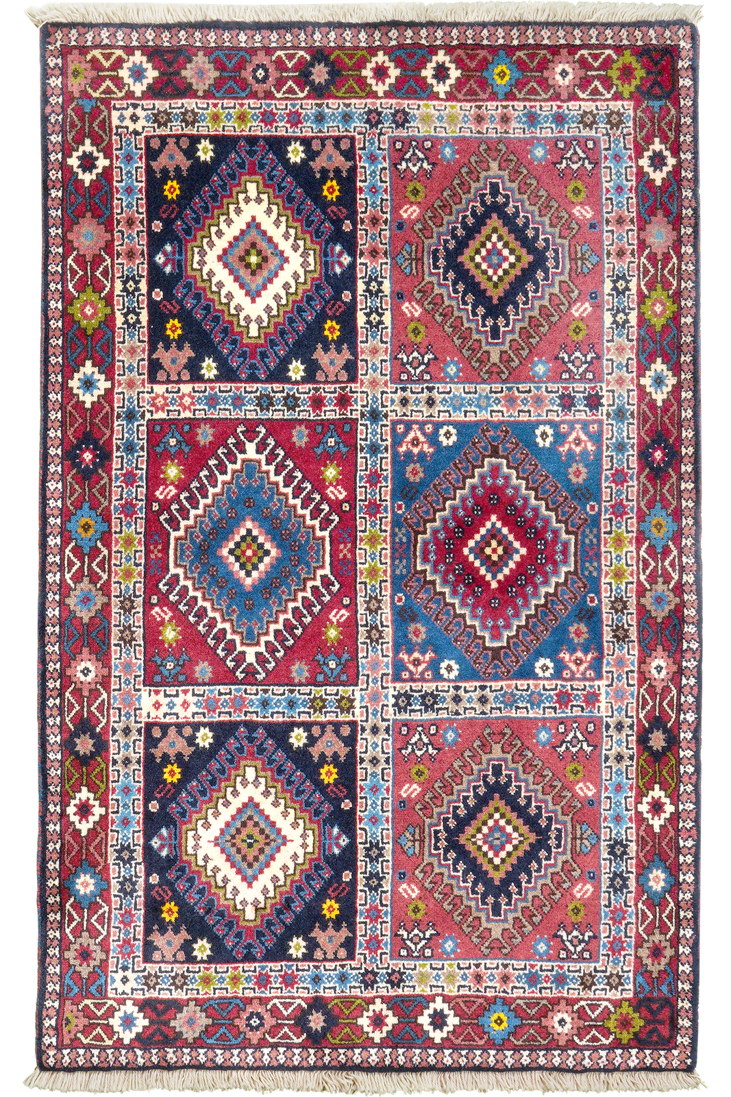 Yalameh — Hand-knotted, 82x133 cm, Multicolor, 100% Virgin Wool | Main view