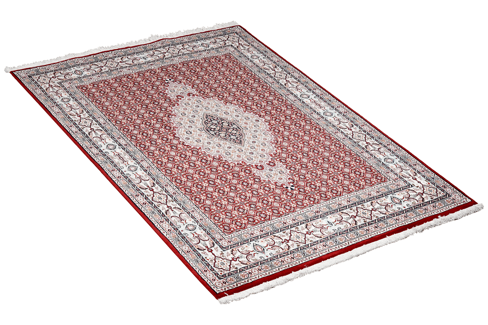 Moud Mahi — Hand-knotted, 143x193 cm, Red, 100% Virgin Wool | View 4