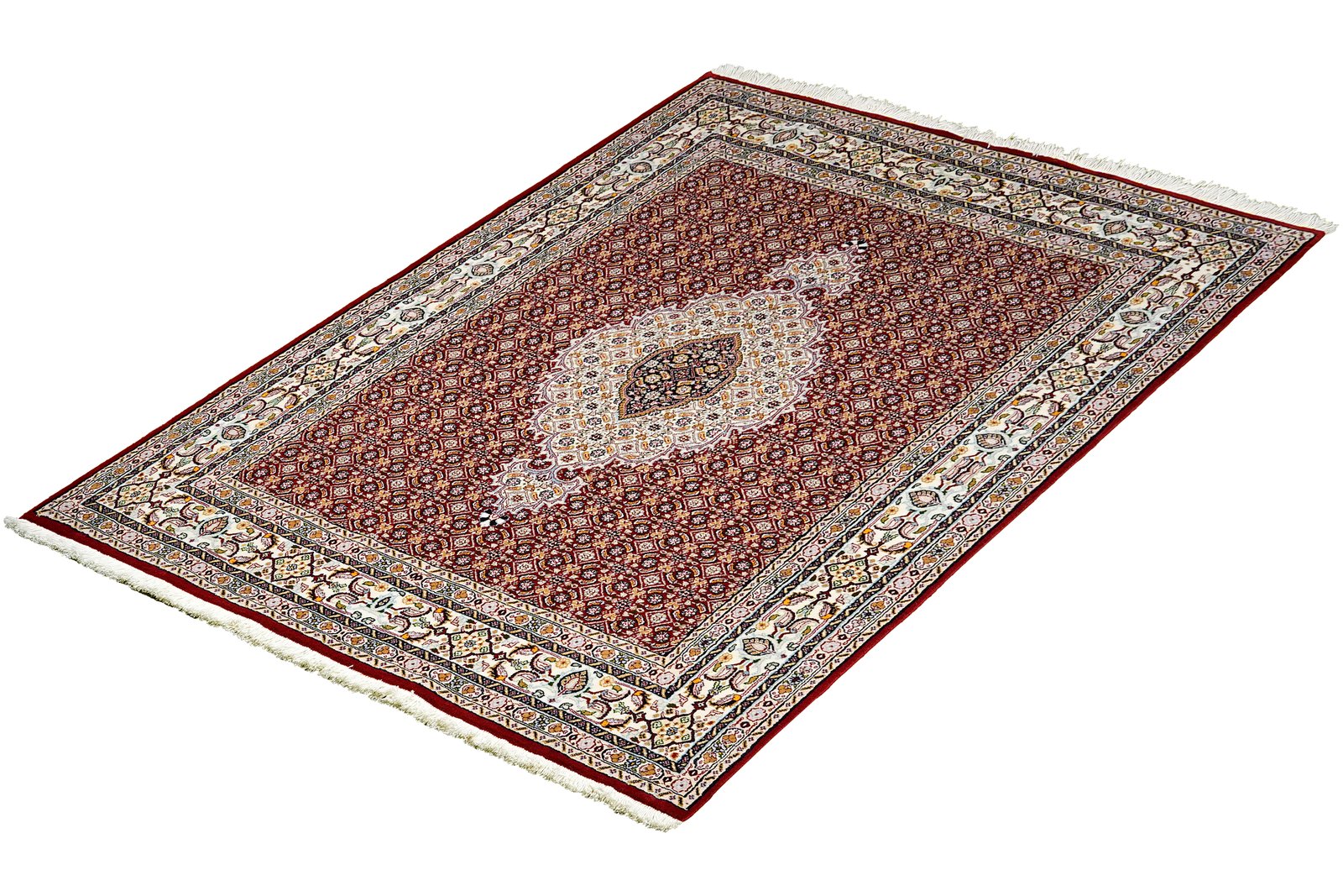 Moud Mahi — Hand-knotted, 143x193 cm, Red, 100% Virgin Wool | View 5