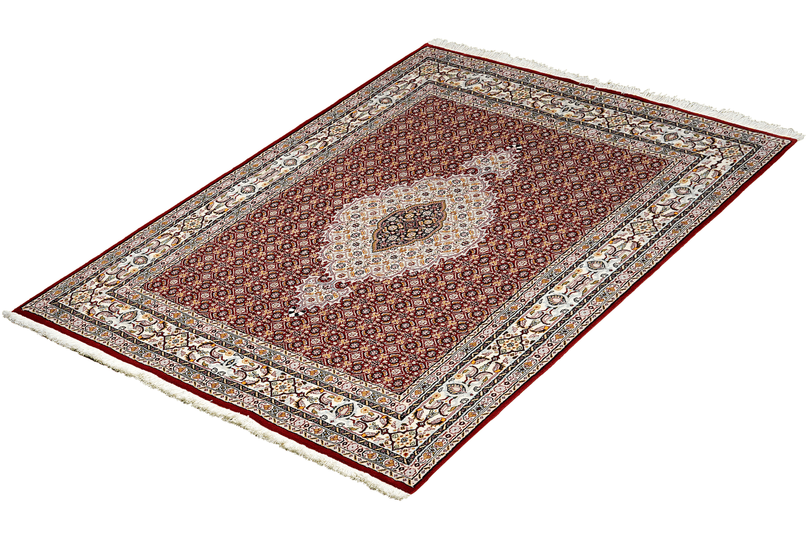 Moud Mahi — Hand-knotted, 143x193 cm, Red, 100% Virgin Wool | View 5