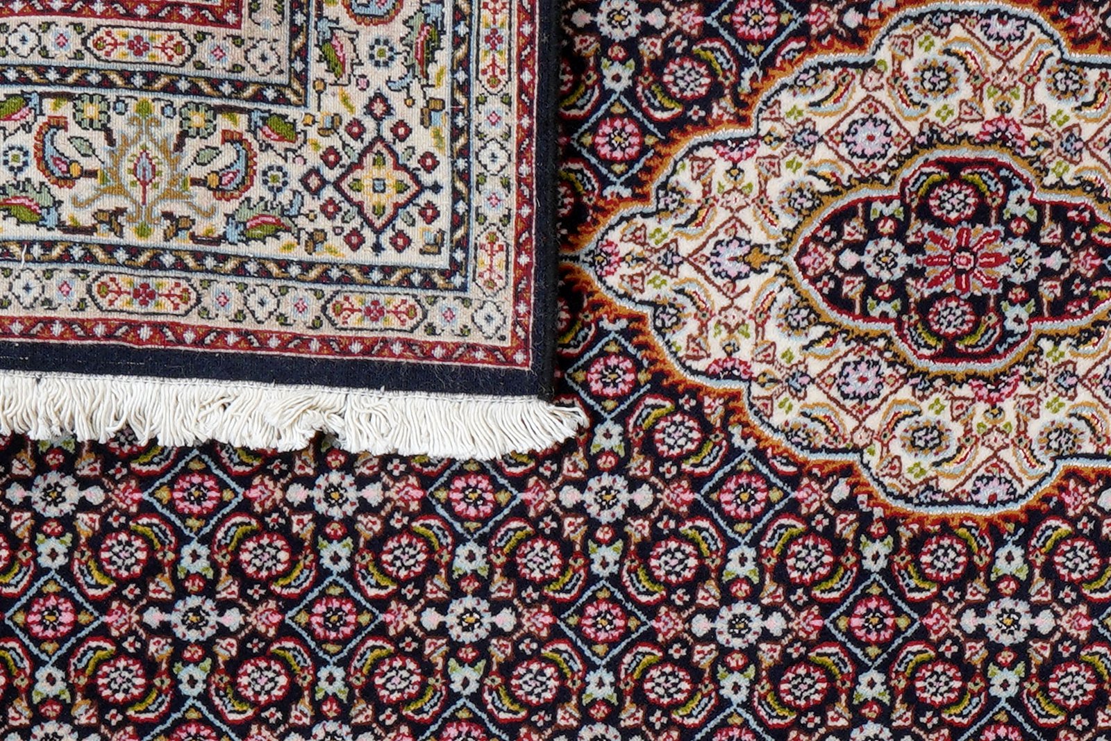 Moud Mahi — Hand-knotted, 94x150 cm, Blue, 100% Virgin Wool | View 7