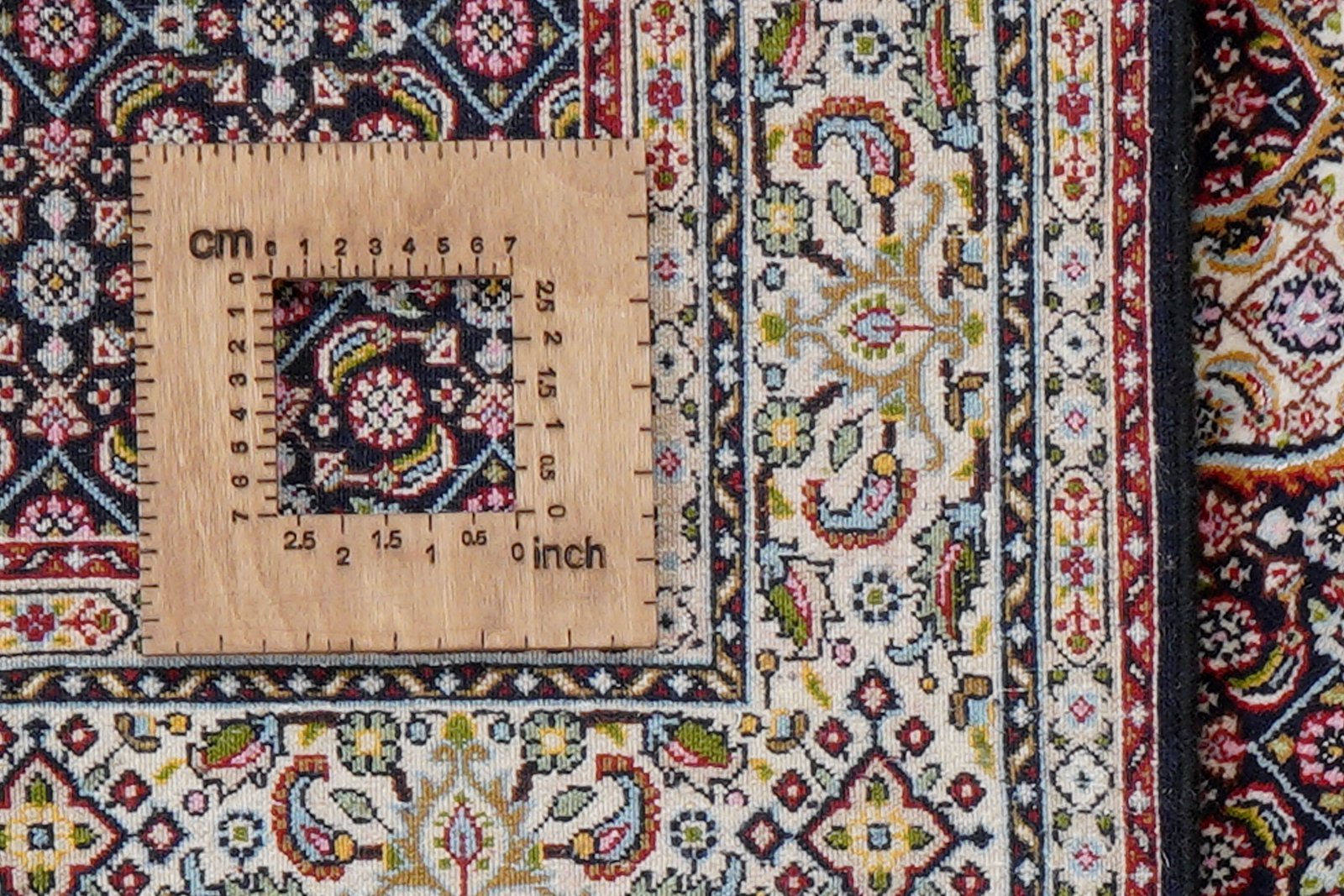 Moud Mahi — Hand-knotted, 94x150 cm, Blue, 100% Virgin Wool | View 8