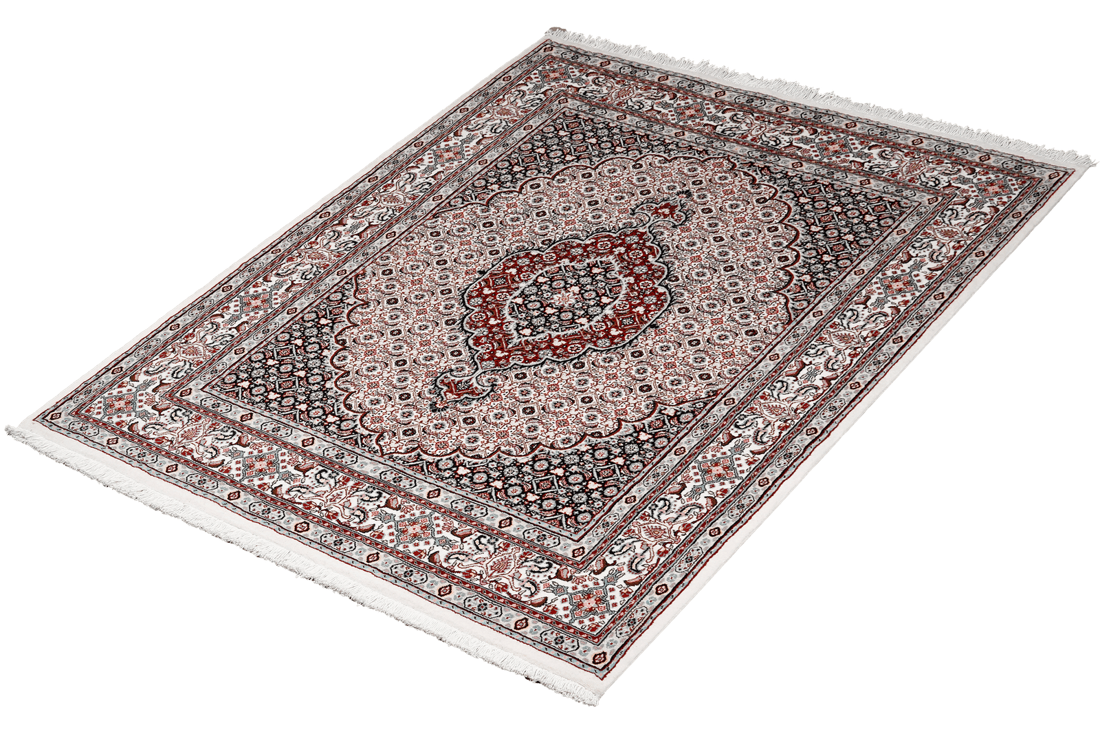 Moud Mahi — Hand-knotted, 150x201 cm, Beige, 100% Virgin Wool | View 5