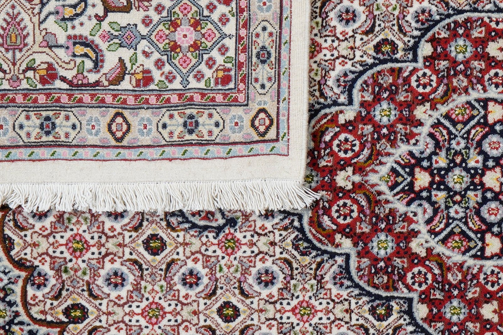Moud Mahi — Hand-knotted, 150x201 cm, Beige, 100% Virgin Wool | View 7