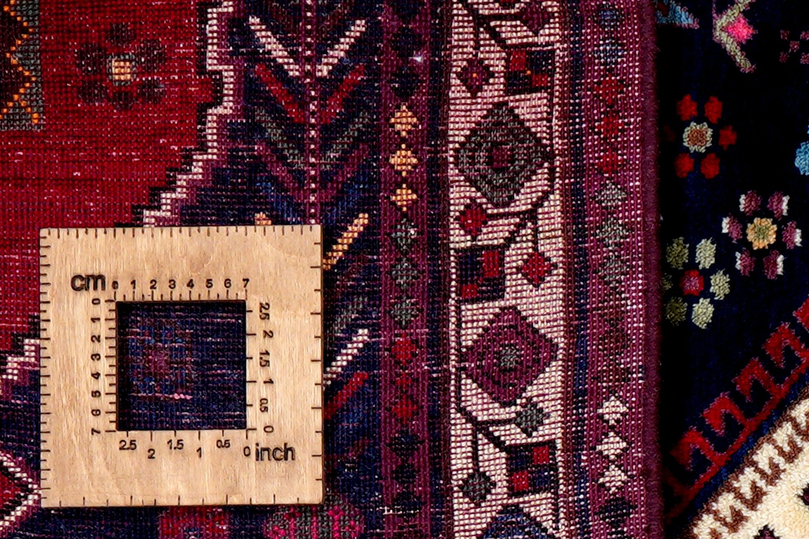 Afshar — Hand-knotted, 165x210 cm, Blue, 100% Virgin Wool | View 8