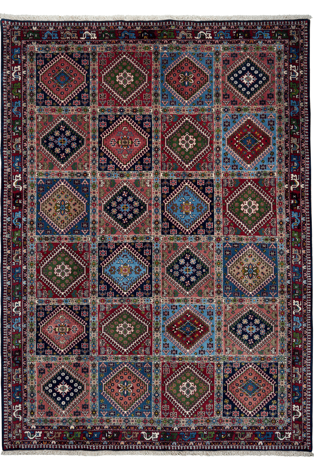 Yalameh — Hand-knotted, 173x242 cm, Multicolor, 100% Virgin Wool | Main view