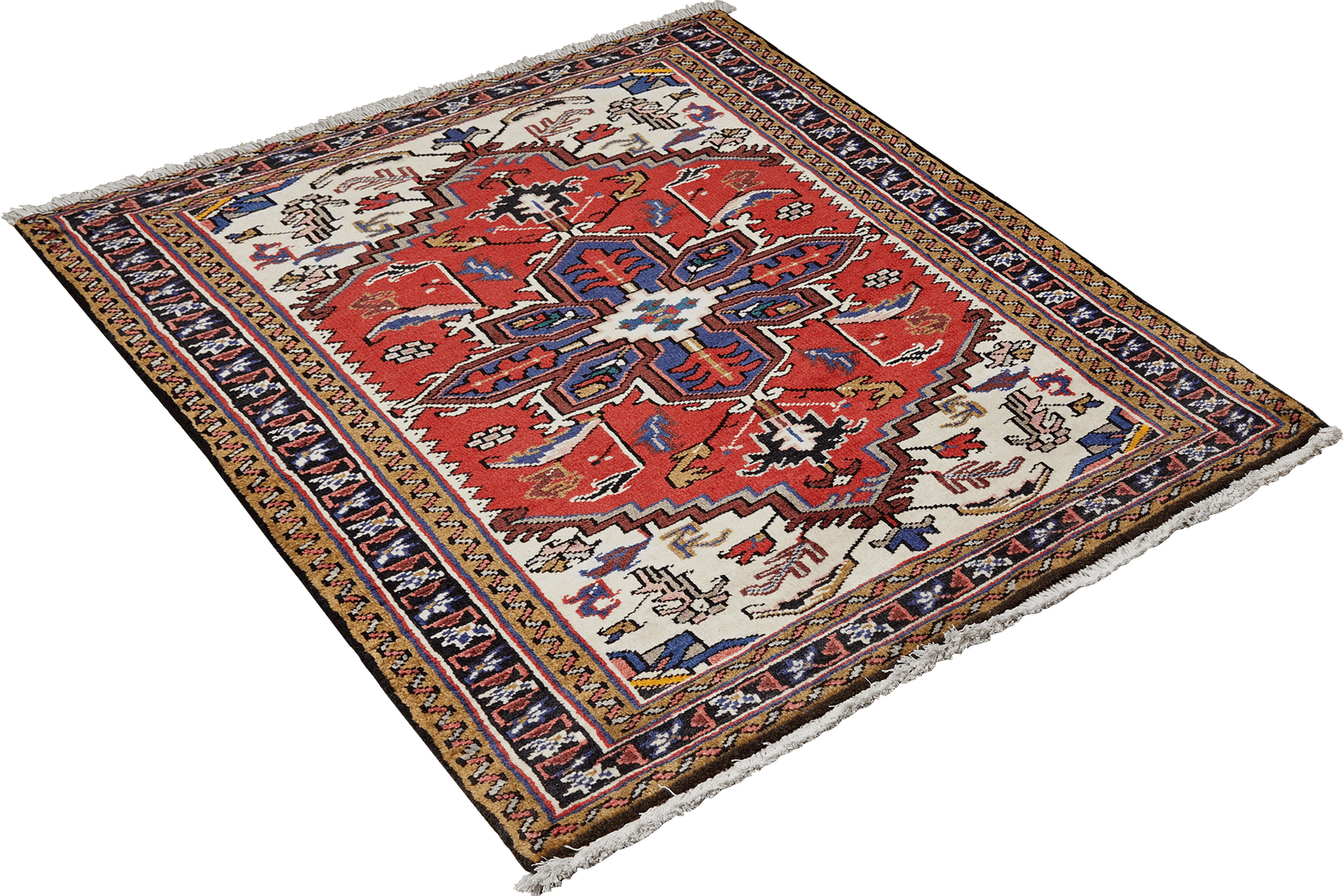 Mehrewan — Hand-knotted, 99x145 cm, Red, 100% Virgin Wool | View 4