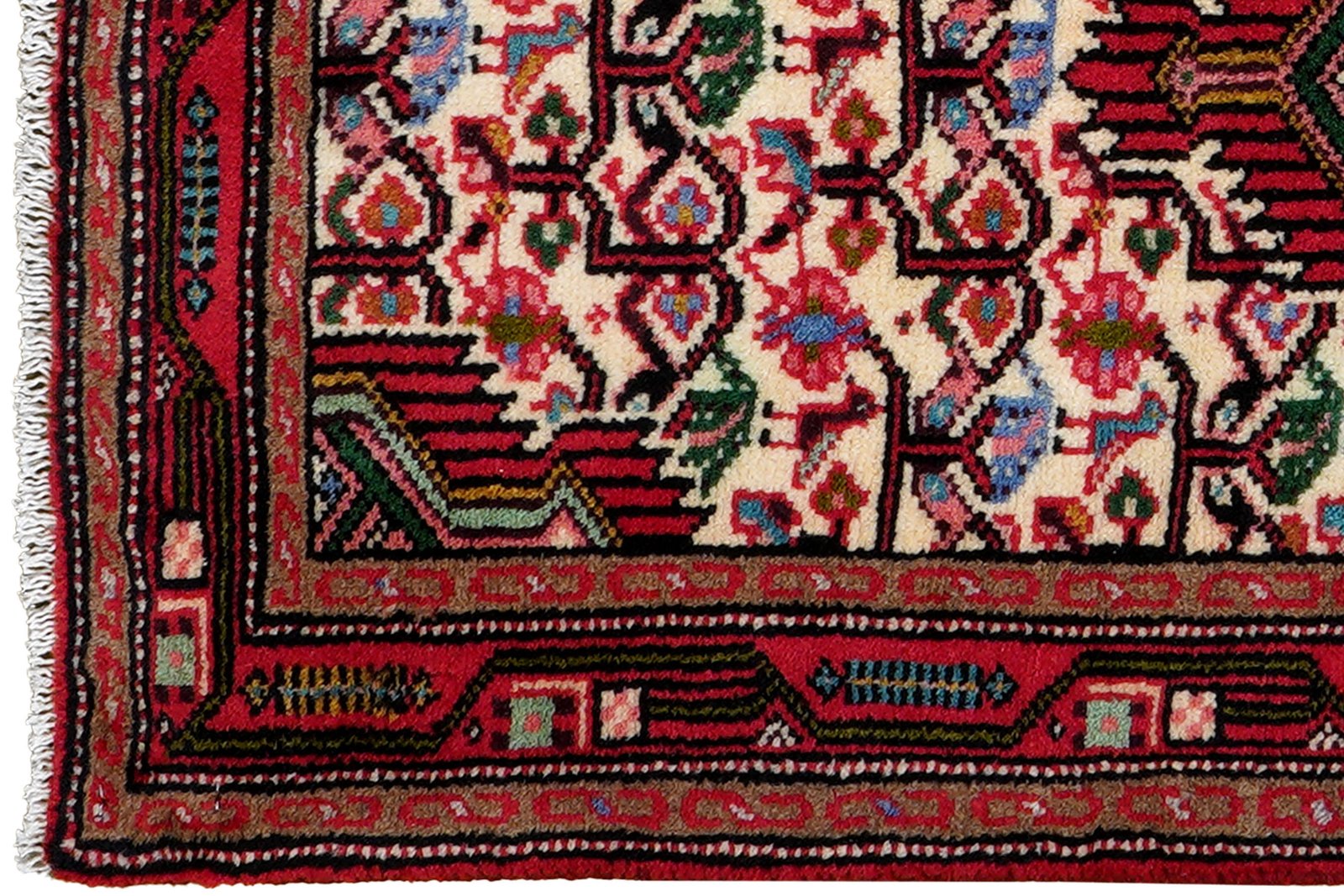 Assadabad — Hand-knotted, 59x97 cm, Multicolor, 100% Virgin Wool | View 3