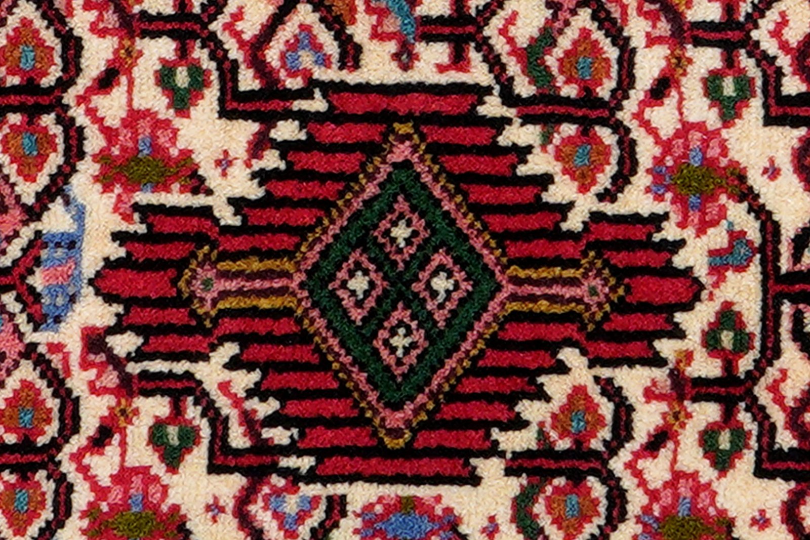 Assadabad — Hand-knotted, 59x97 cm, Multicolor, 100% Virgin Wool | View 6
