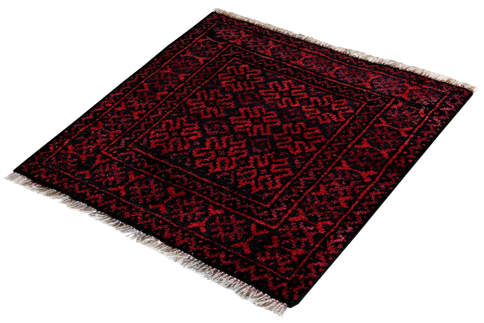 Belutch — Hand-knotted, 45x43 cm, Multicolor, 100% Virgin Wool | View 5