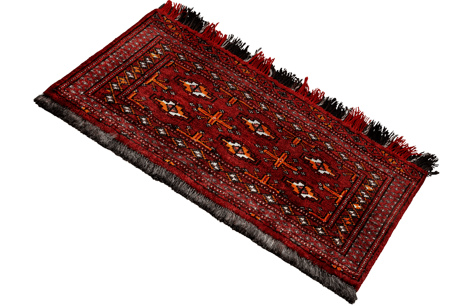 Turkman — Hand-knotted, 92x41 cm, Red, 100% Virgin Wool | View 5
