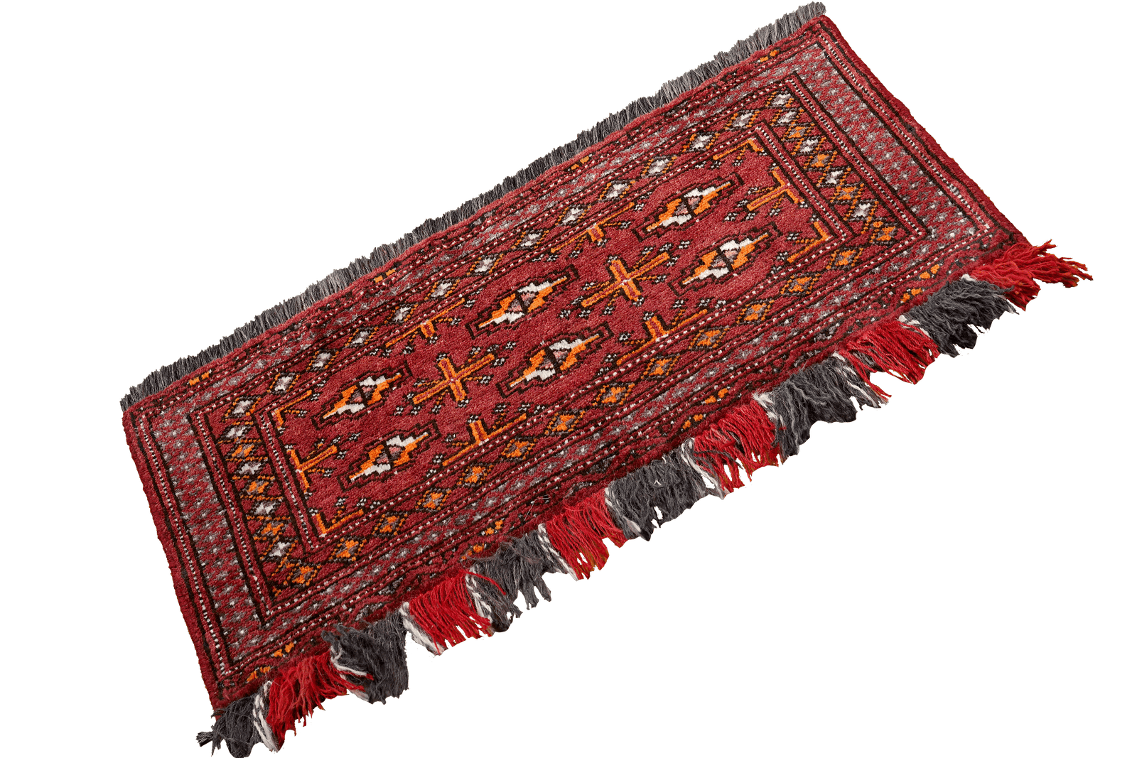 Turkman — Hand-knotted, 88x41 cm, Red, 100% Virgin Wool | View 4