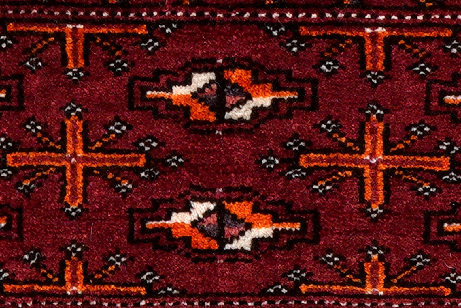 Turkman — Hand-knotted, 88x41 cm, Red, 100% Virgin Wool | View 6