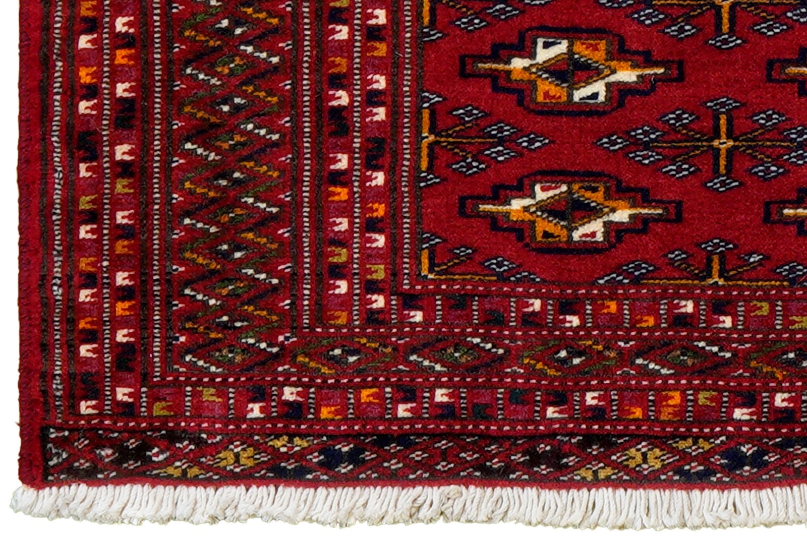 Turkman — Hand-knotted, 85x42 cm, Red, 100% Virgin Wool | View 3