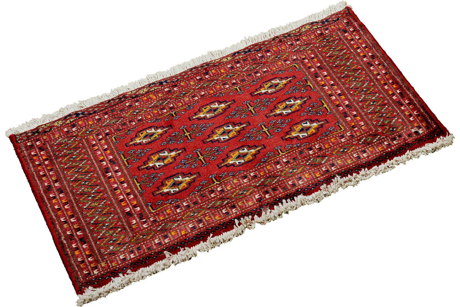Turkman — Hand-knotted, 85x42 cm, Red, 100% Virgin Wool | View 4