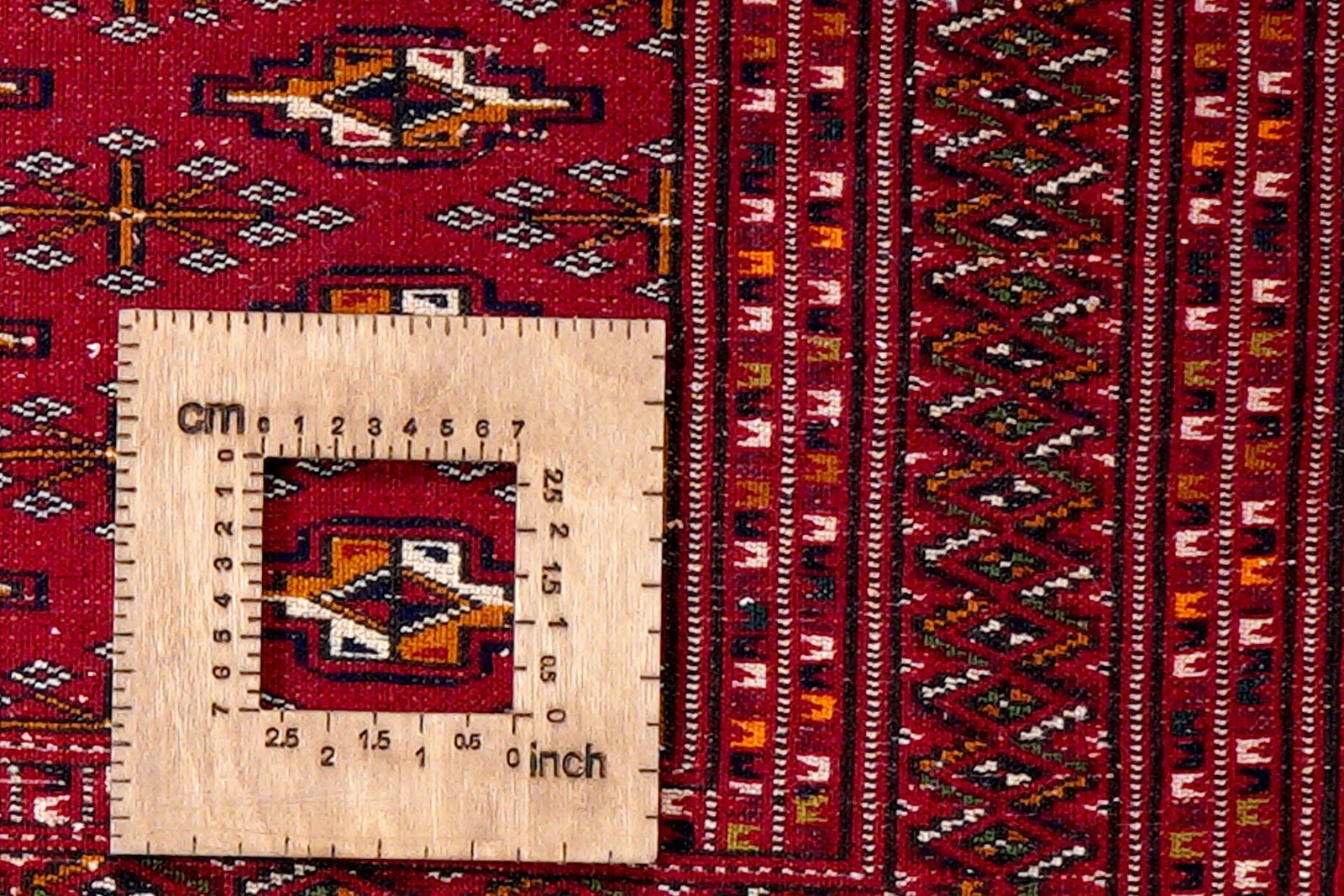Turkman — Hand-knotted, 85x42 cm, Red, 100% Virgin Wool | View 8