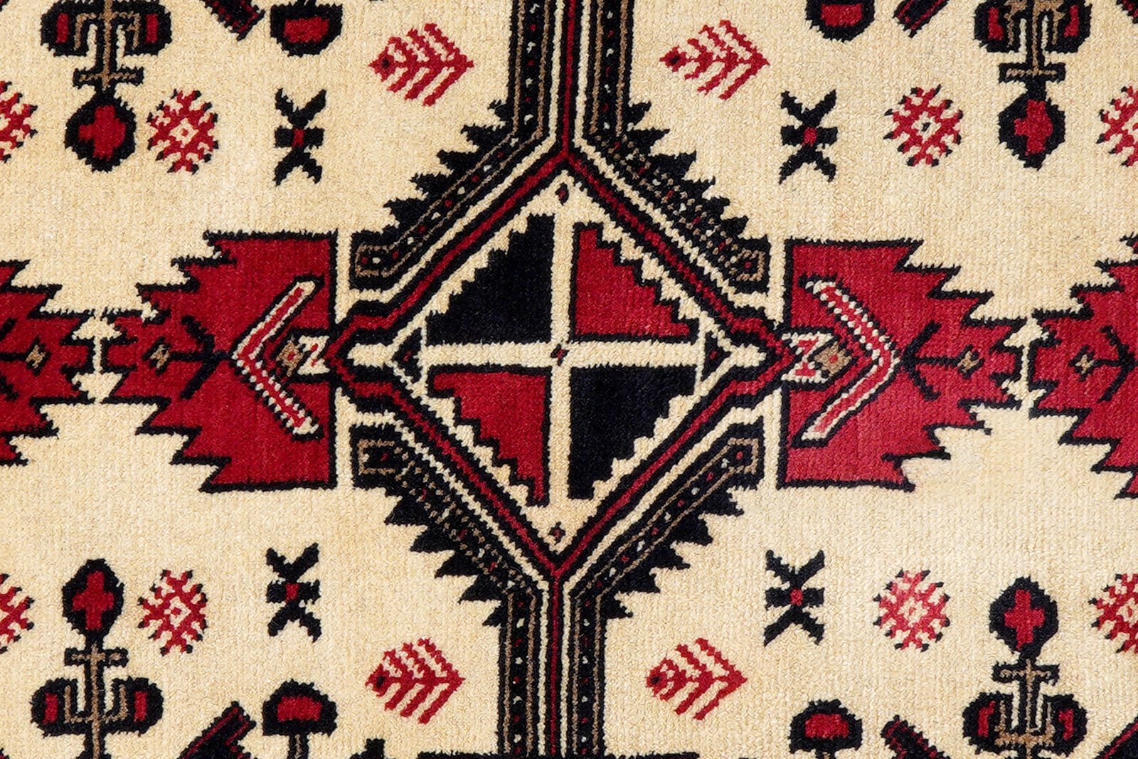 Belutch — Hand-knotted, 109x185 cm, Beige, 100% Virgin Wool | View 6