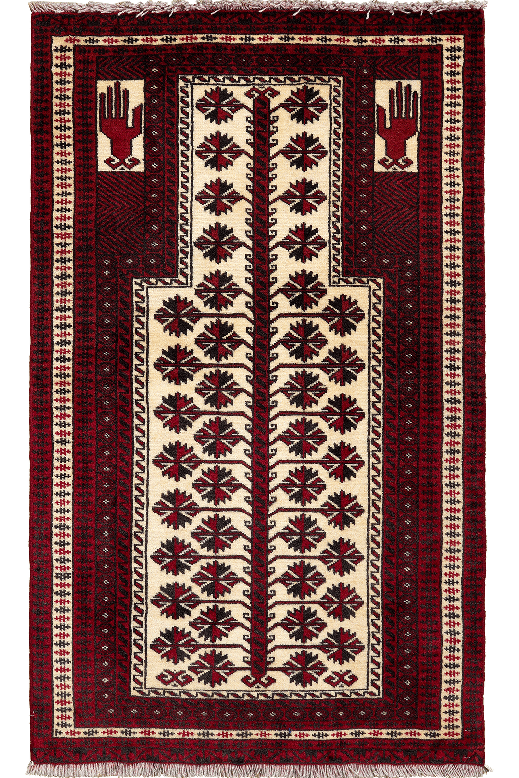 Belutch — Hand-knotted, 77x132 cm, Multicolor, 100% Virgin Wool | Main view