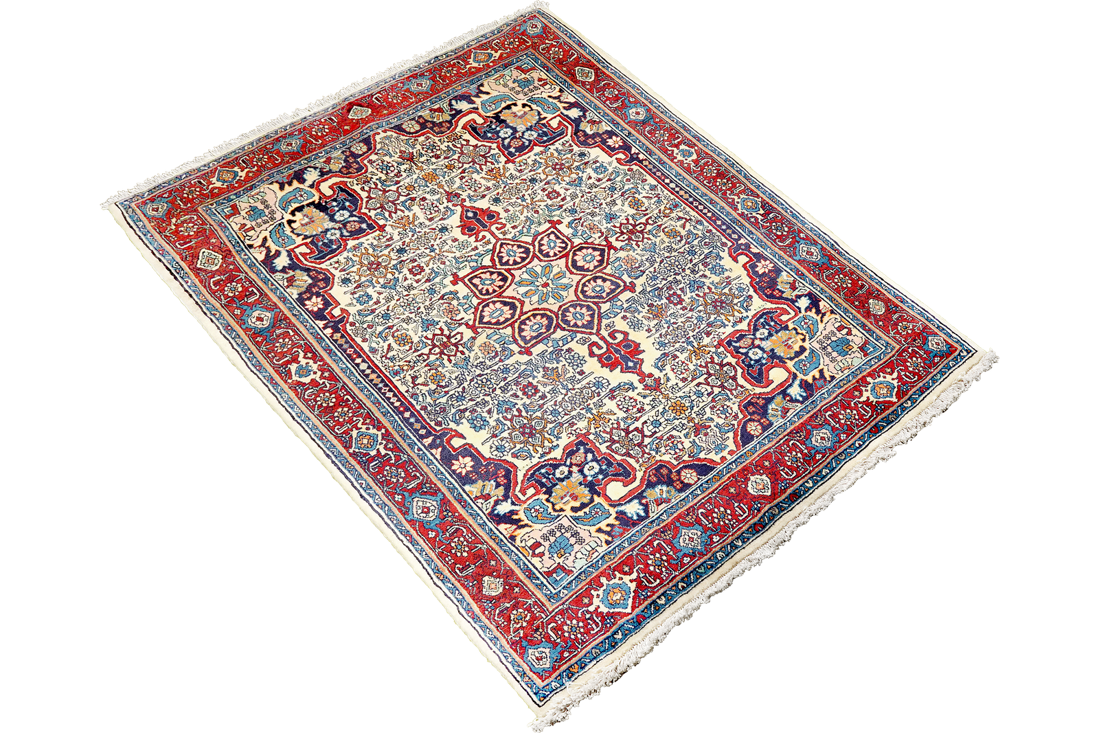 Bidjar Zandjan — Hand-knotted, 112x158 cm, Beige, 100% Virgin Wool | View 4