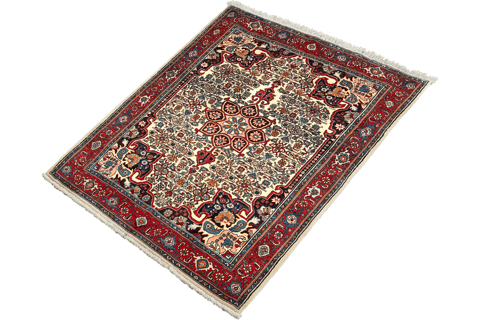 Bidjar Zandjan — Hand-knotted, 112x158 cm, Beige, 100% Virgin Wool | View 5