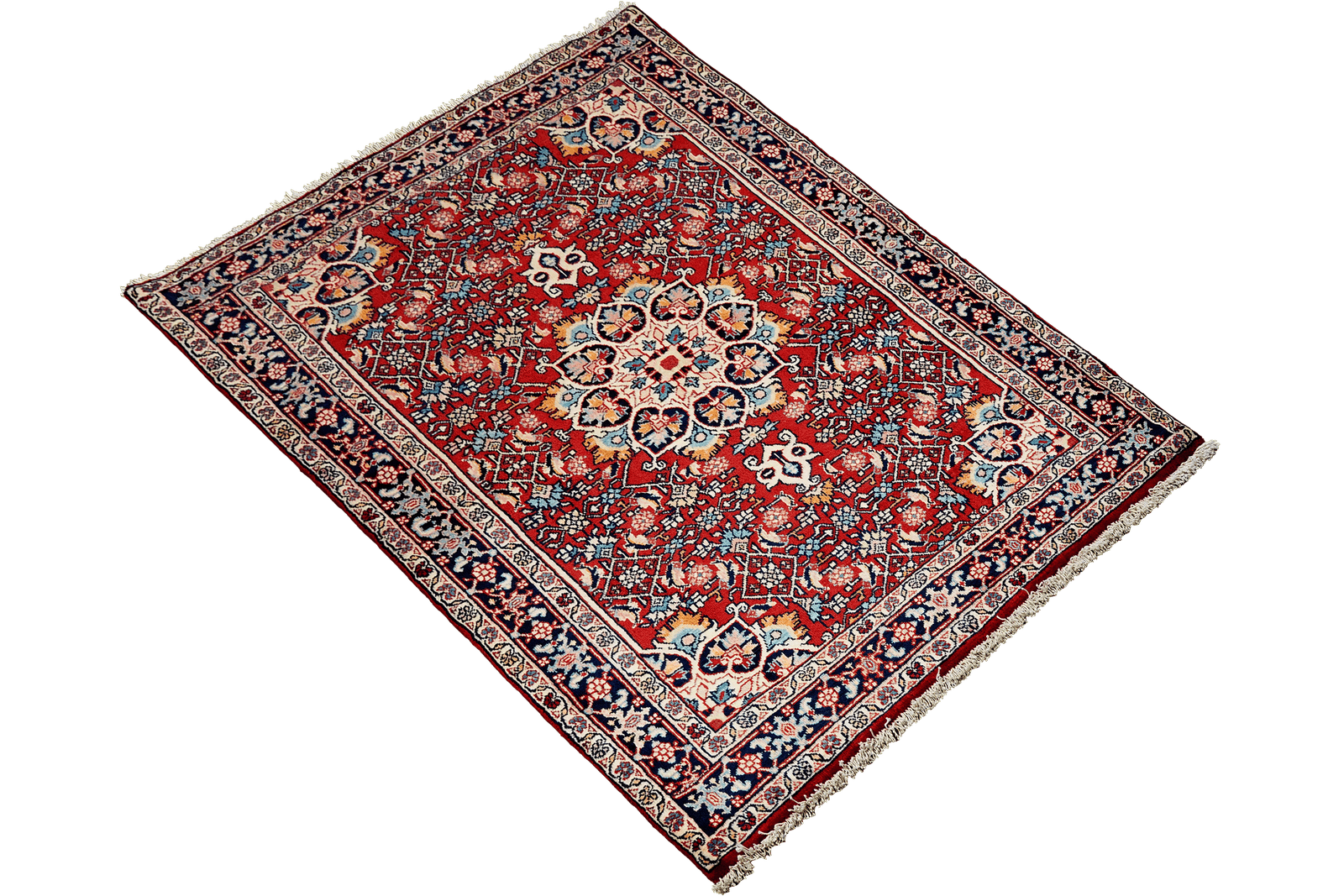 Bidjar Zandjan — Hand-knotted, 100x149 cm, Red, 100% Virgin Wool | View 4