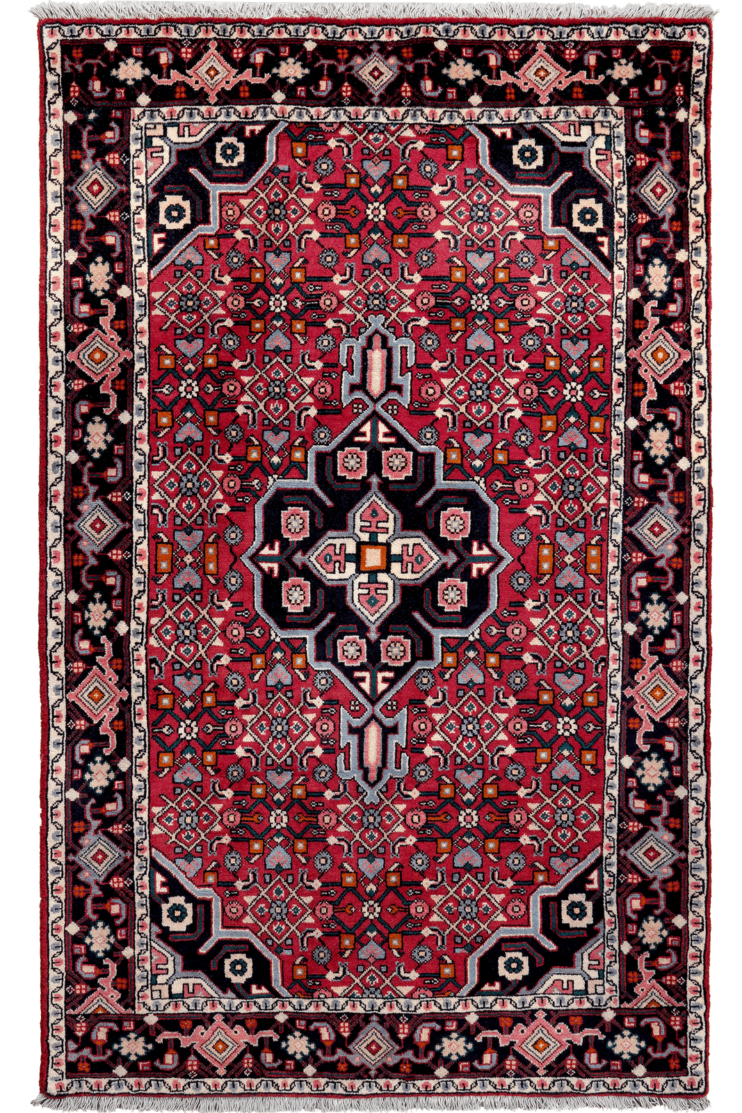 Bidjar Zandjan — Hand-knotted, 103x168 cm, Red, 100% Virgin Wool | Main view