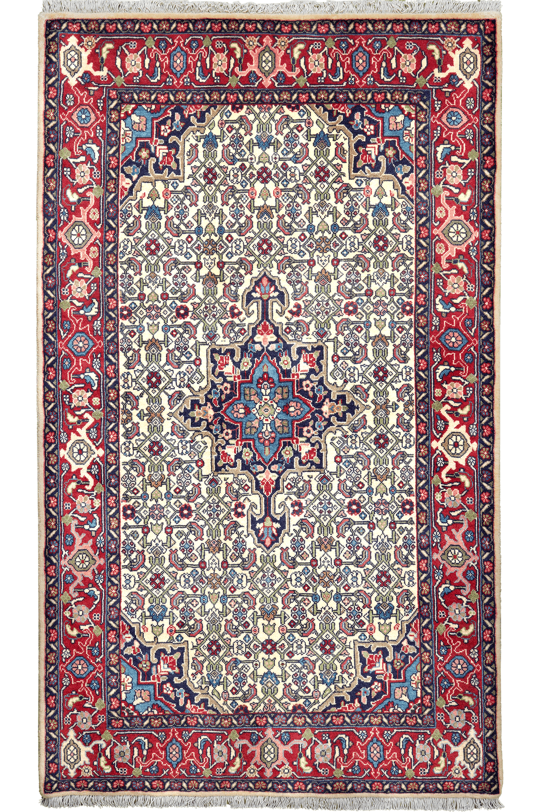 Bidjar Zandjan — Hand-knotted, 101x171 cm, Beige, 100% Virgin Wool | Main view