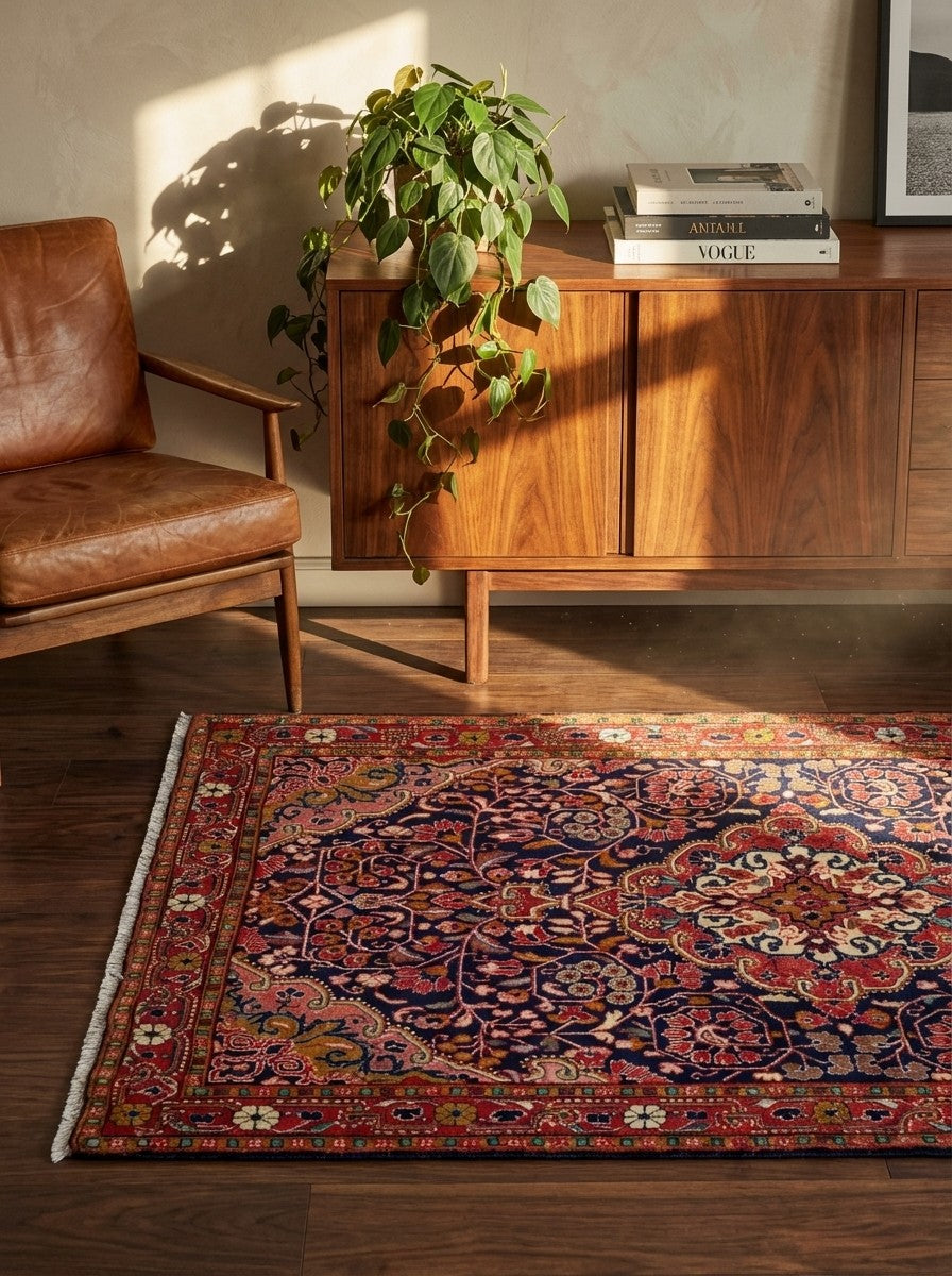 Djozan 100x150 cm | Hand-knotted, Blue | Rugtales