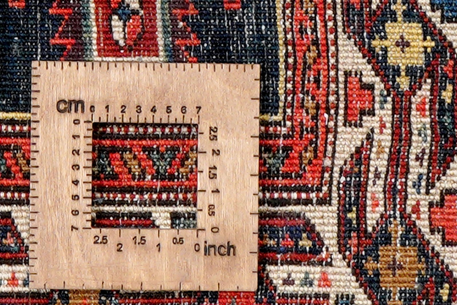 Shahsavan — Hand-knotted, 106x53 cm, Blue, 100% Virgin Wool | View 8