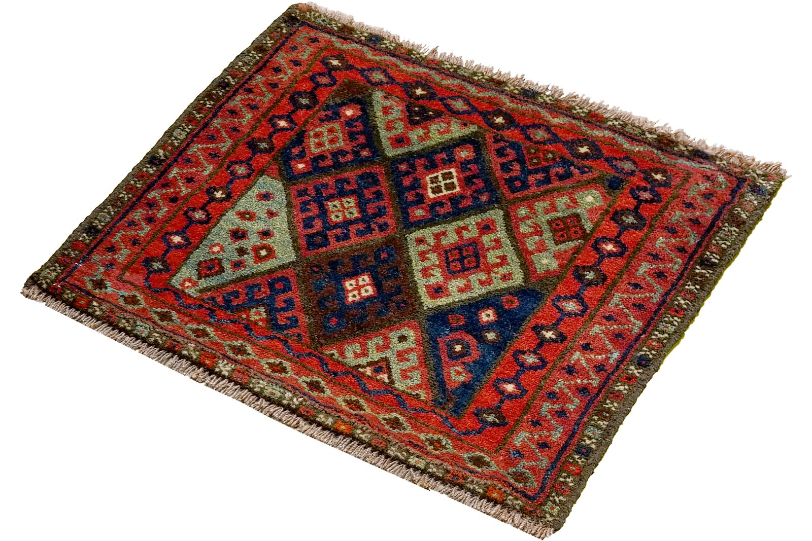 Gashgai — Hand-knotted, 66x62 cm, Multicolor, 100% Virgin Wool | View 5