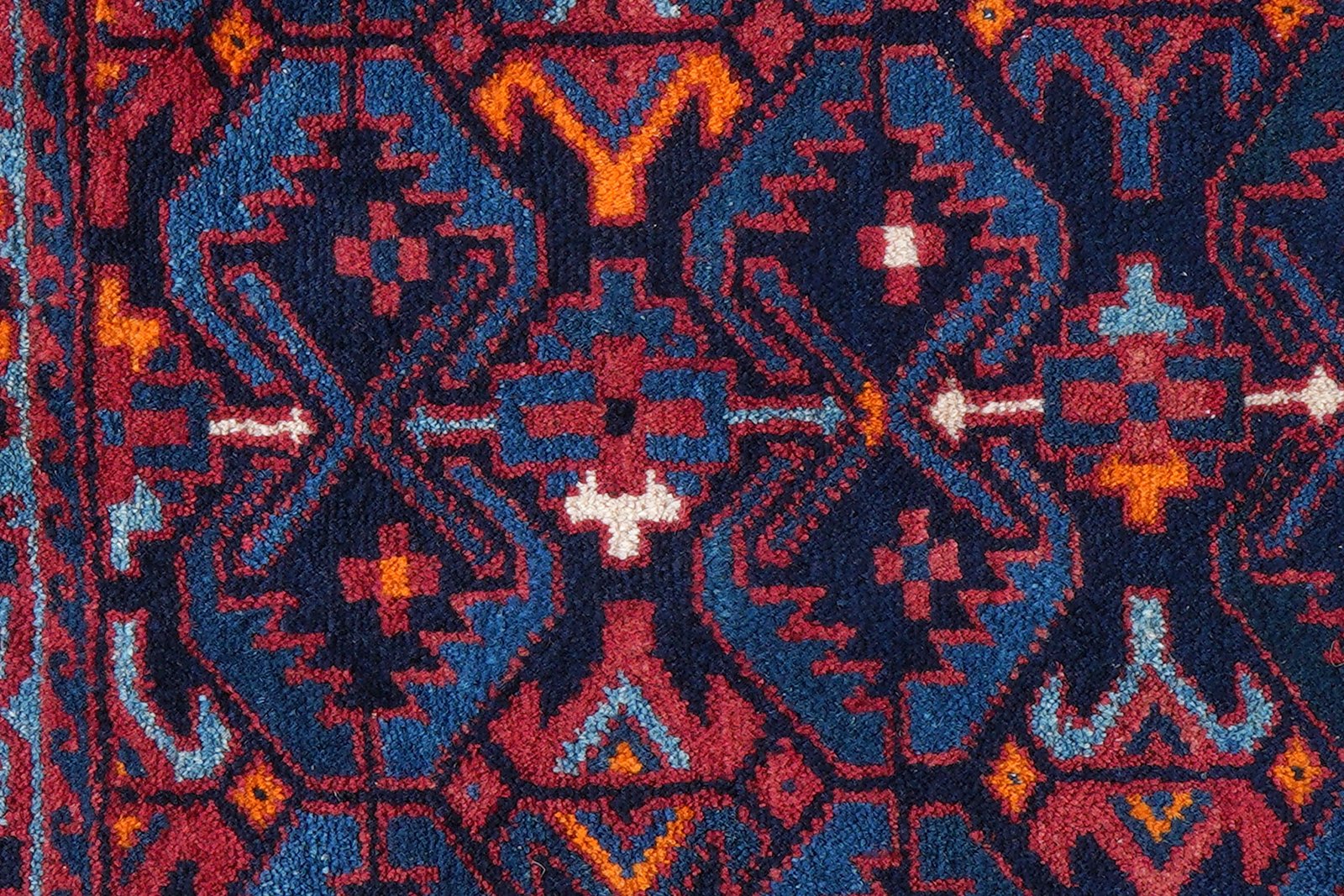 Afshar — Hand-knotted, 82x57 cm, Blue, 100% Virgin Wool | View 6