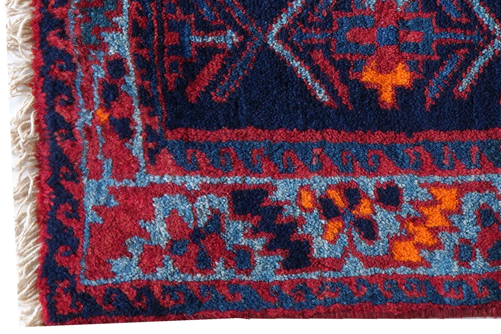 Afshar — Hand-knotted, 84x58 cm, Blue, 100% Virgin Wool | View 3