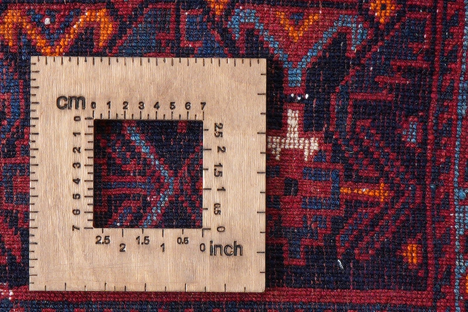 Afshar — Hand-knotted, 84x58 cm, Blue, 100% Virgin Wool | View 8