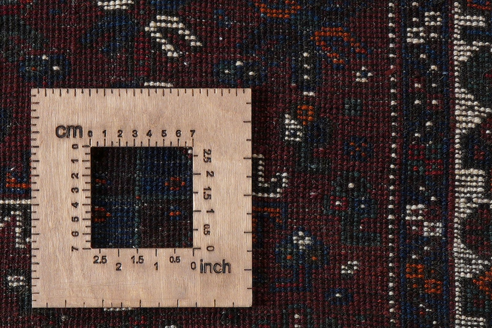 Gashgai — Hand-knotted, 65x59 cm, Red, 100% Virgin Wool | View 8